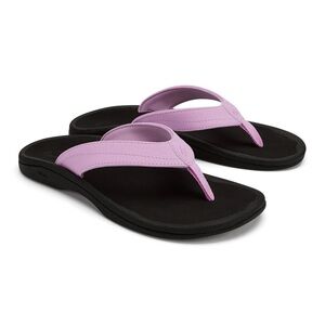 OluKai Women's Lavender and Black Sandals